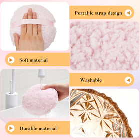 Tioncy color options display with puff and container for personalized beauty routines.