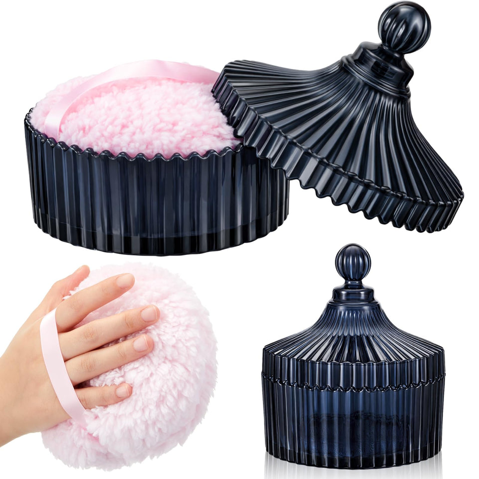 Tioncy large pink powder puff for smooth, even makeup application.
