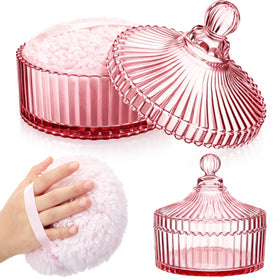 Tioncy powder puff in pink delivers smooth, even application.
