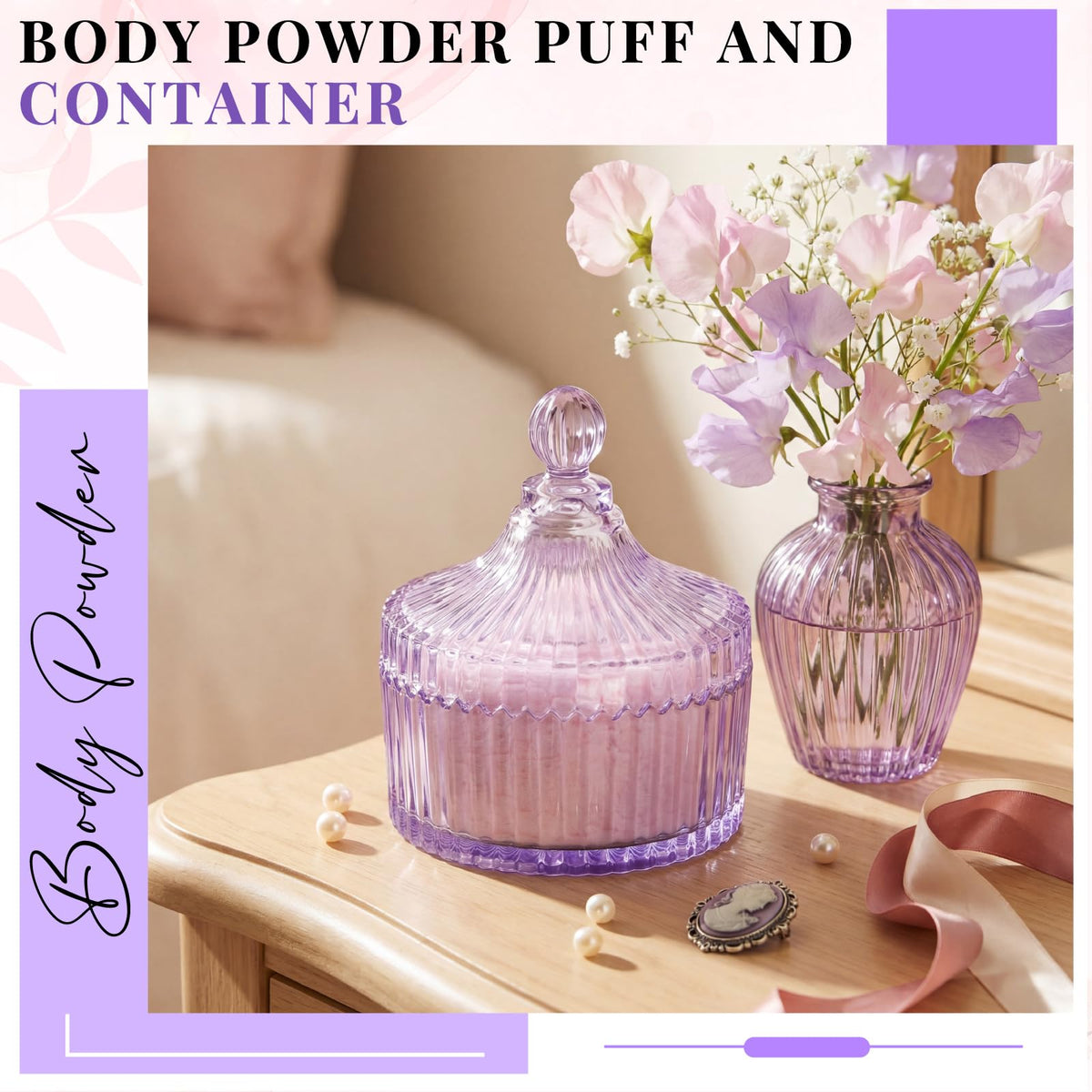 Tioncy glass container with clear view and ample storage space.