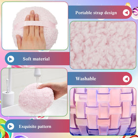 Tioncy gradient weave design powder puff for premium look and grip