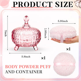 Tioncy powder puff close-up showing durable stitching