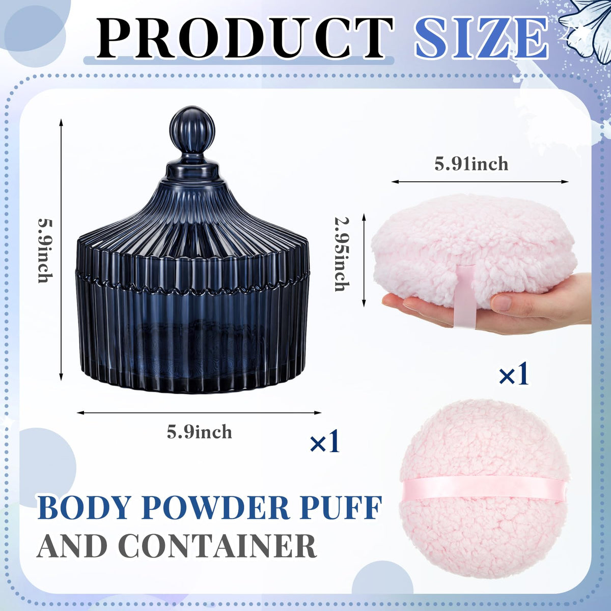 Tioncy velour face puff offers gentle texture on skin.