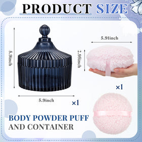 Tioncy velour face puff offers gentle texture on skin.
