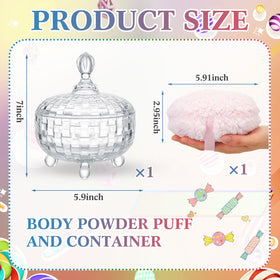 Tioncy velour face puff is washable for long-lasting softness.