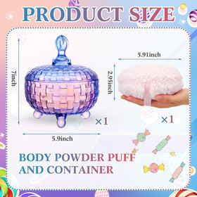 Tioncy washable body powder puff for long lasting reuse