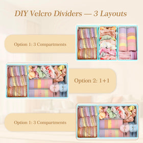 TIPSYTREE adjustable fabric base dividers for customizable accessory compartments