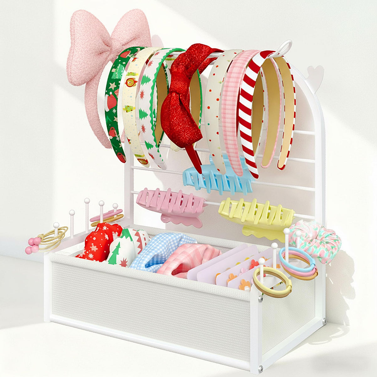 TIPSYTREE all-in-one vanity organizer setup on girls' vanity