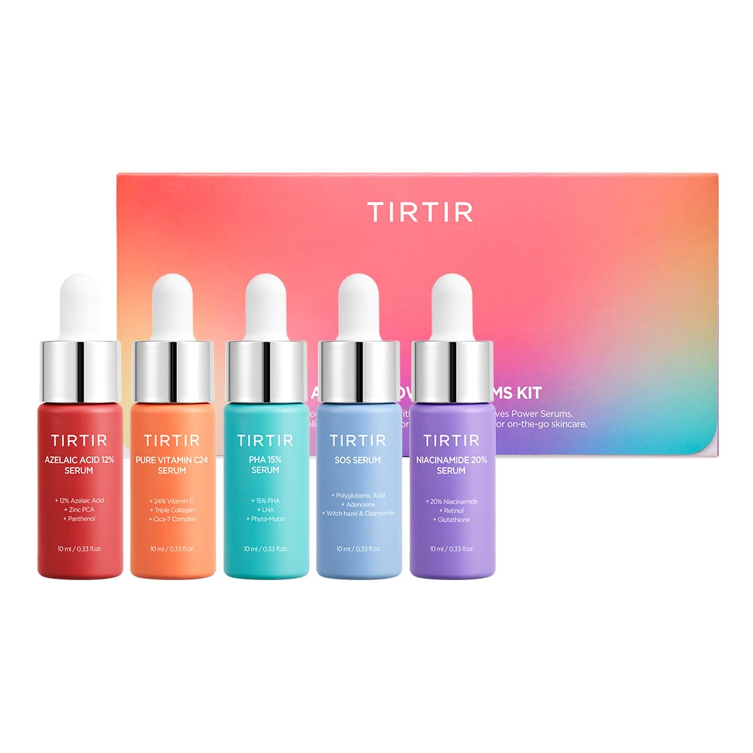 TIRTIR 5 Actives Power Serums Kit cover, complete daily radiance routine.