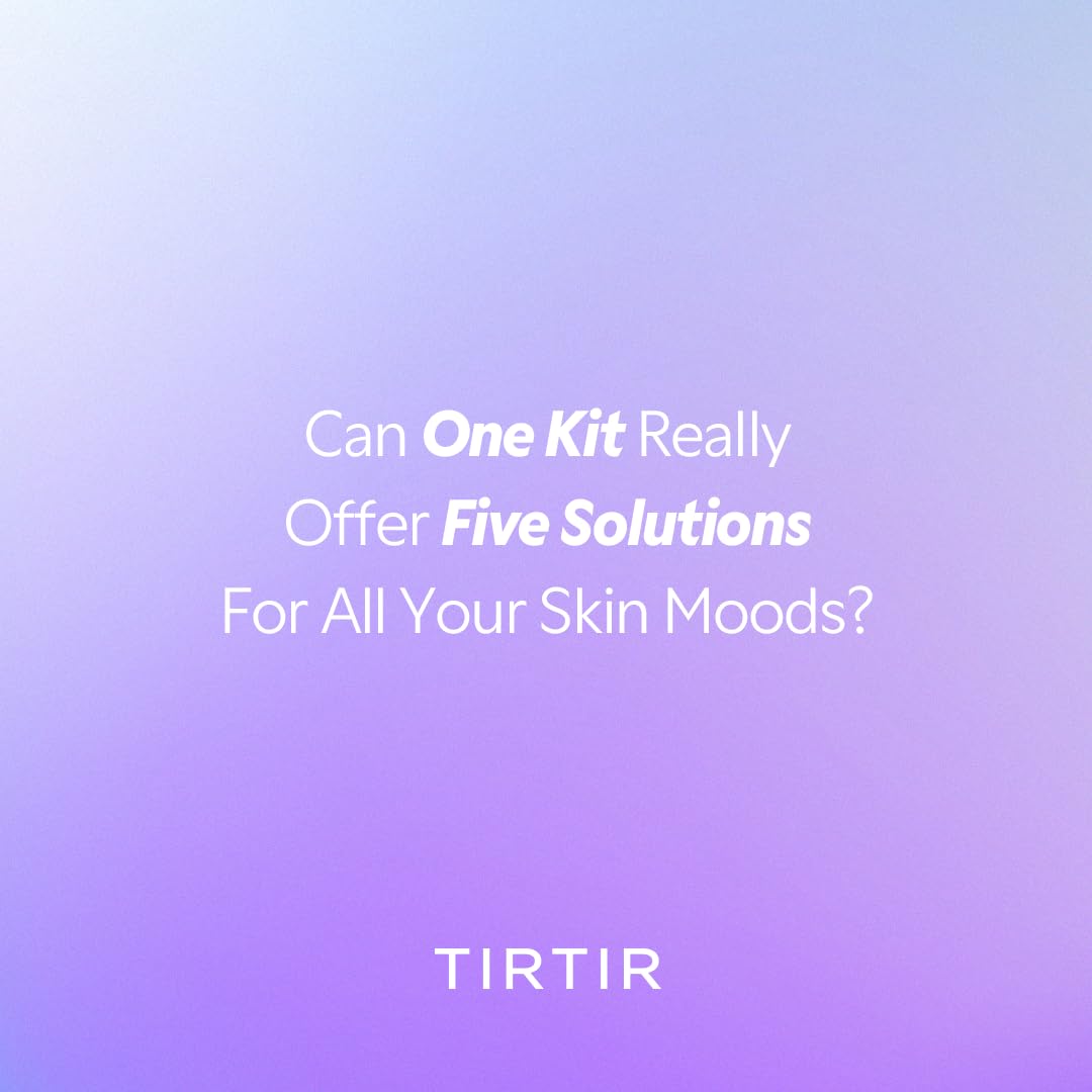 TIRTIR 5 Actives serums bottles close-up highlighting hydration benefits.