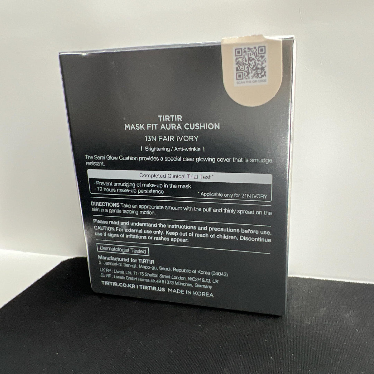 Soft-finish look of TIRTIR Cushion with breathable coverage