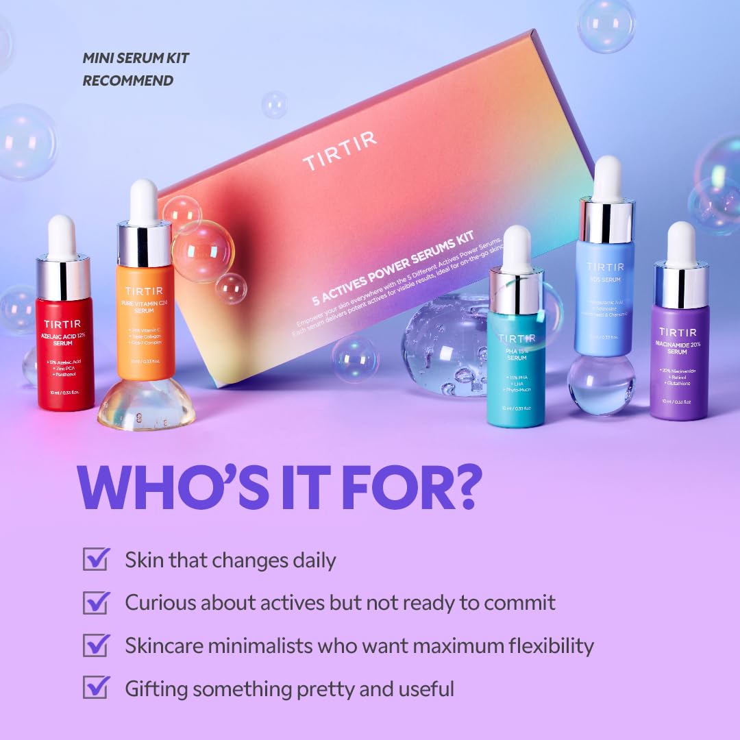 TIRTIR travel-ready kit with compact bottles, a thoughtful skincare gift.