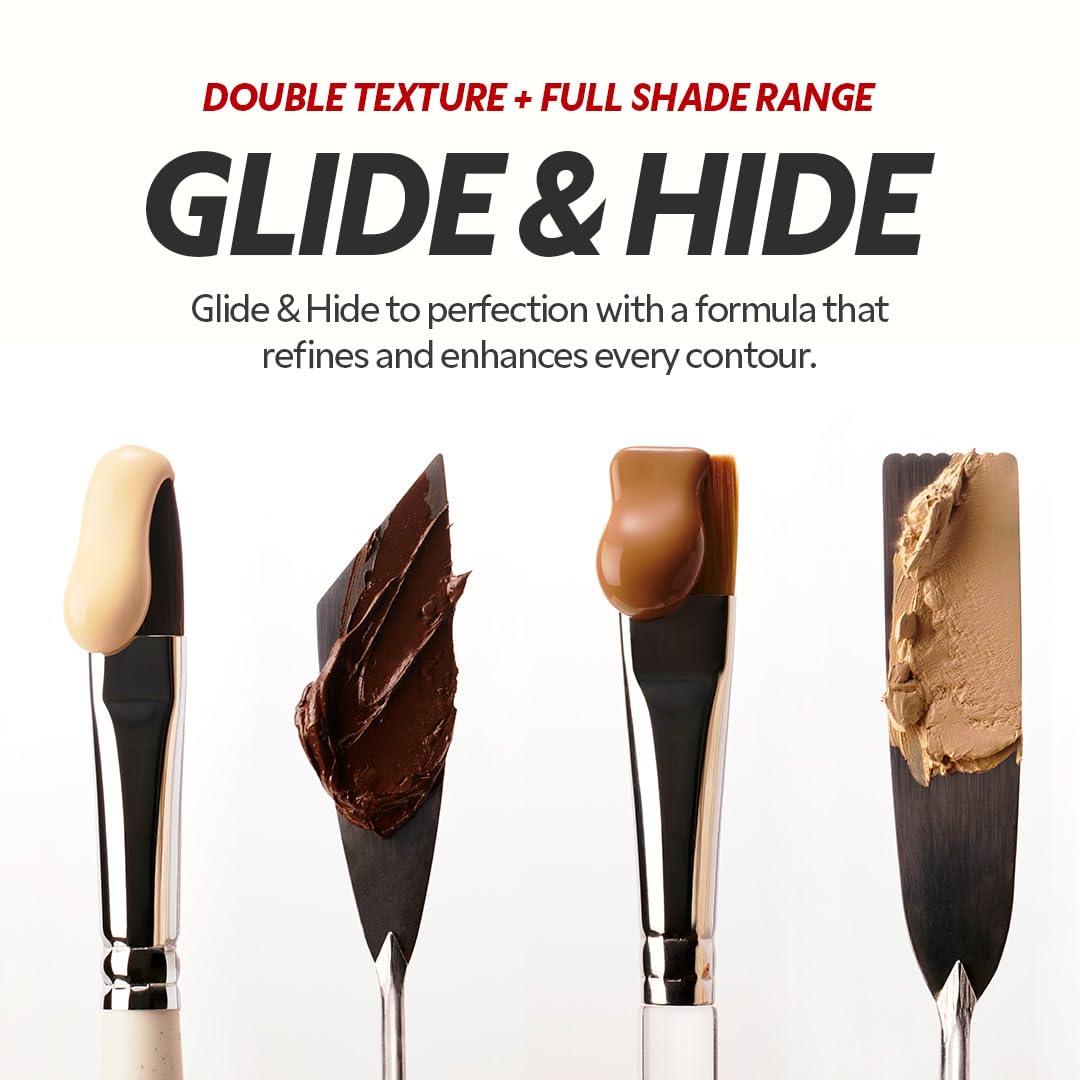 TIRTIR Glide&amp;Hide concealer crease-proof finish resists creasing.