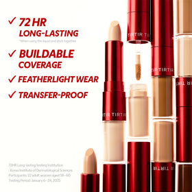 TIRTIR Glide&Hide long-wear packaging emphasizing lightweight feel.