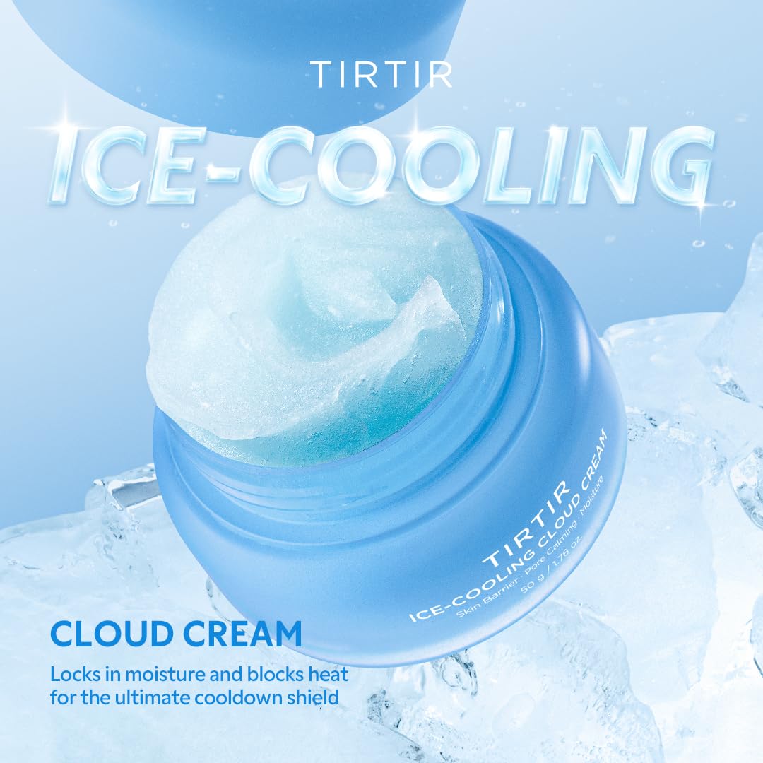 TIRTIR Cloud Cream label close-up highlighting cooling formula