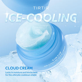 TIRTIR Cloud Cream label close-up highlighting cooling formula