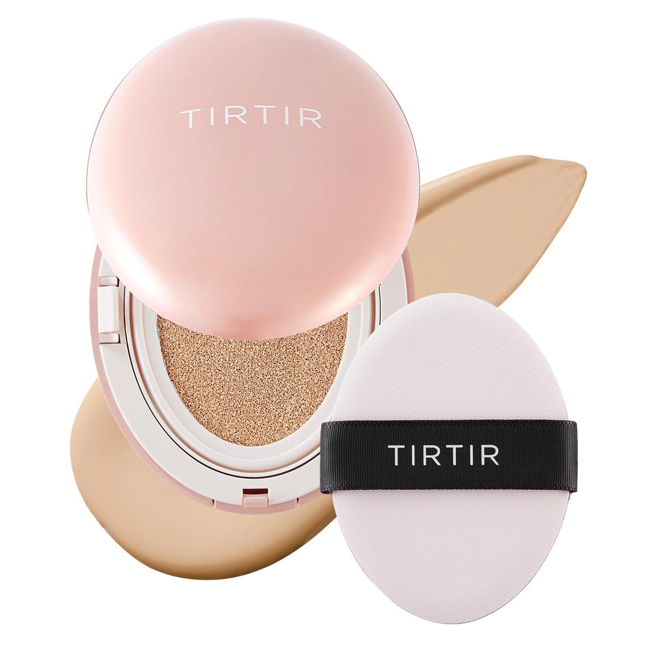 TIRTIR Mask Fit All Cover Pink cushion compact delivers skin-fit coverage and a velvety finish.
