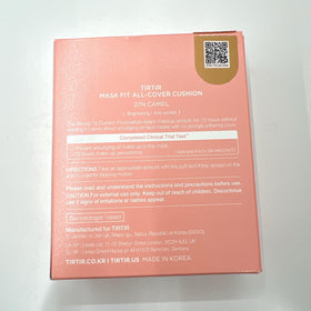 TIRTIR Mask Fit All Cover Pink Cushion packaging and compact design for travel.