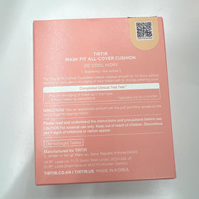 TIRTIR Mask Fit All Cover pink on-skin wear test demonstrates long-lasting performance.