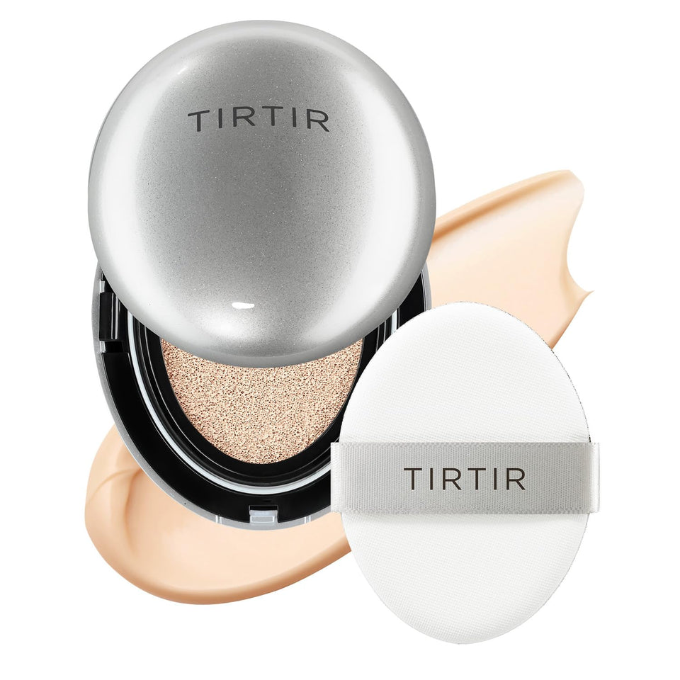 TIRTIR Mask Fit Aura Silver Cushion compact with glass-like glow finish
