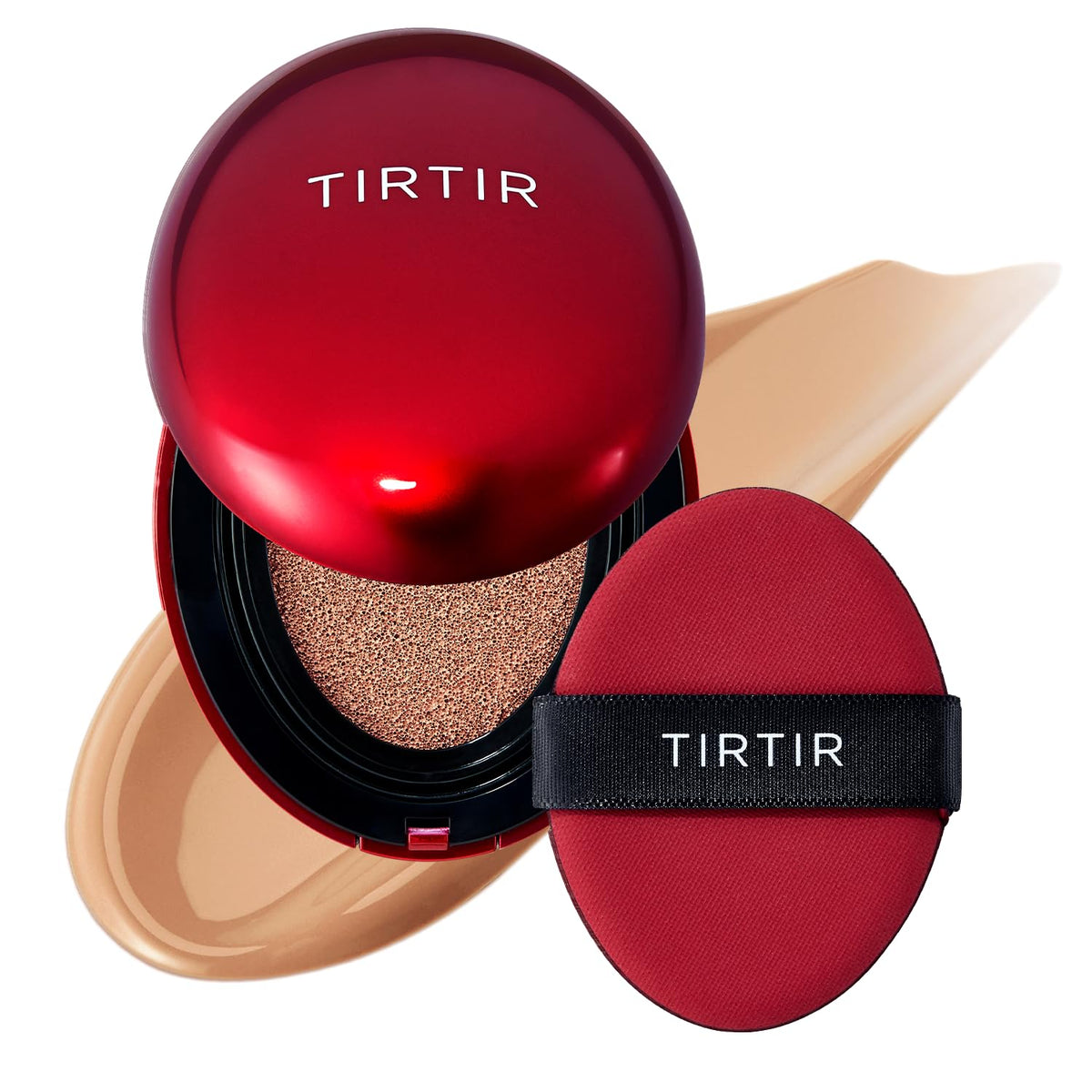 TIRTIR Mask Fit Red Cushion compact ready for touch-ups with a lightweight satin glow.