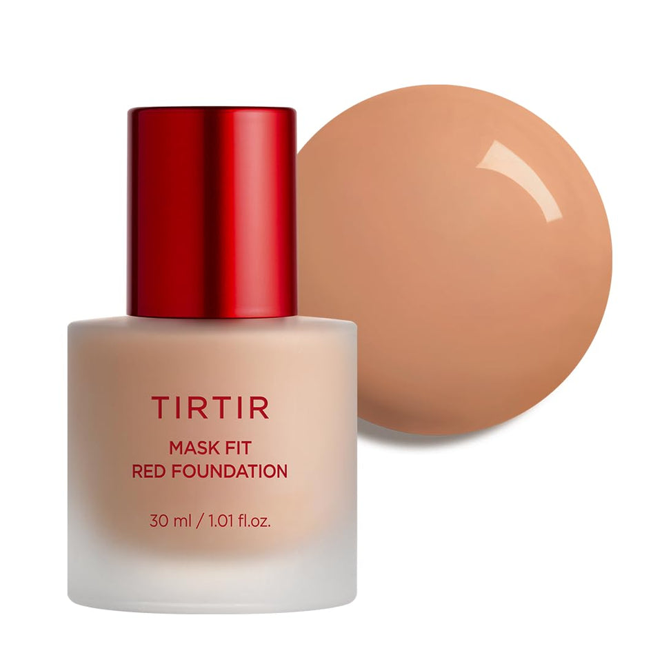 TIRTIR Mask Fit Red Foundation bottle front for everyday radiance
