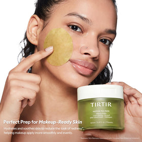 tirtir matcha pdrn toner pad niacinamide 2 percent helps refine pores