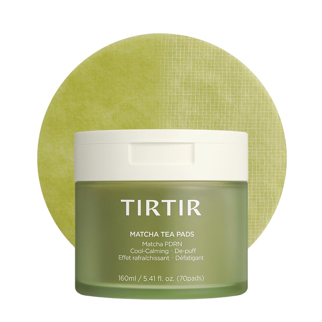 tirtir matcha pdrn toner pad with soft gauze side refines texture for smoother skin