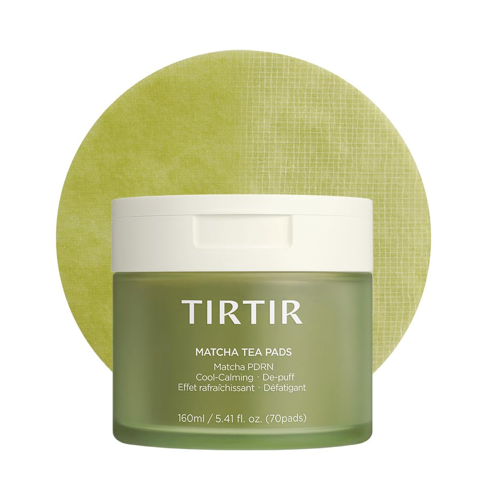 tirtir matcha pdrn toner pad with soft gauze side refines texture for smoother skin