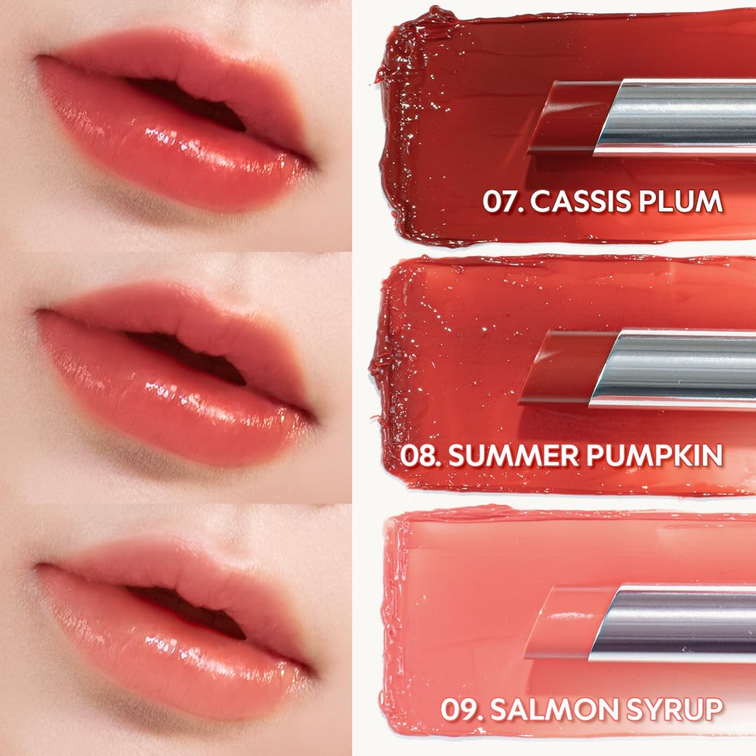 Waterism Glow Melting Balm natural color range swatch hints subtle enhancement.