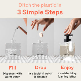 Tirtyl Skipper tablets Vanilla Coconut Chai provide easy refills.