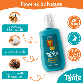 T is for Tame suitable for all hair types, including curly textures.
