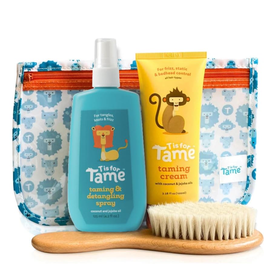 T is for Tame natural conditioner spray bottle aids detangling and smoothness for kids