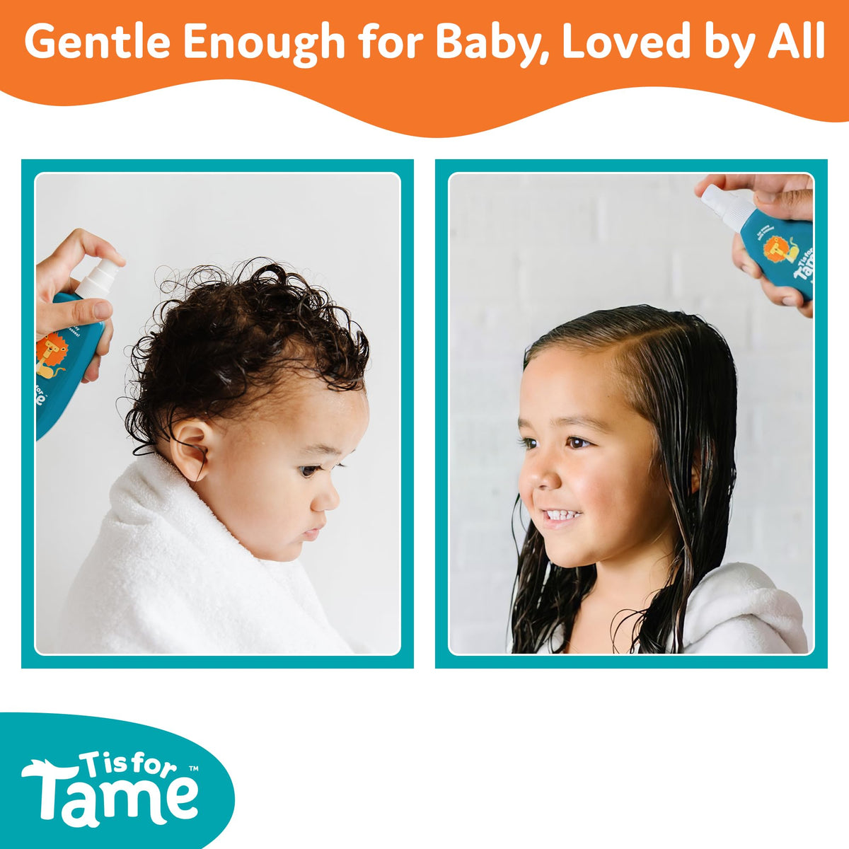 T is for Tame natural oils like coconut and jojoba nourishing hair.