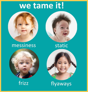 T is for Tame smoothing hair cream helps tame frizz and define curls