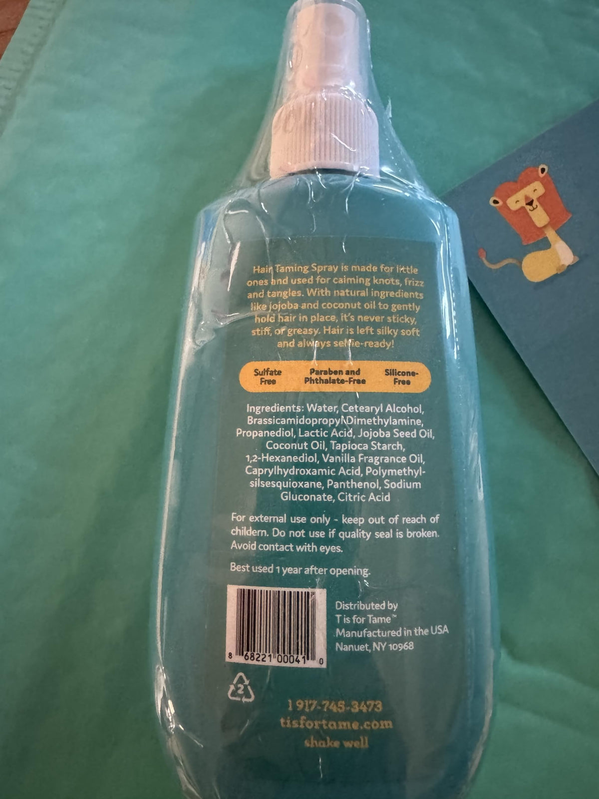 T is for Tame USA-made vegan care for little hair