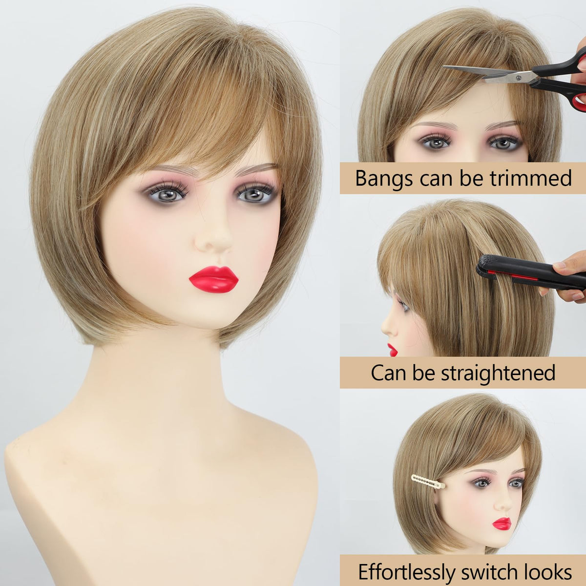 TISHINING daily and party wear wig suitable for work and events.
