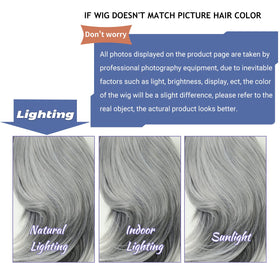 TISHINING heat-resistant synthetic wig maintains shape through daily styling