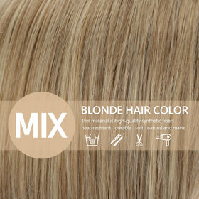 TISHINING heat-resistant synthetic fiber wig designed for long-lasting use.