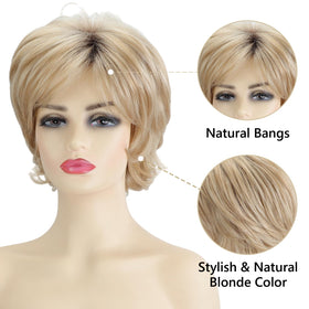 TISHINING heat-resistant synthetic wig feels soft and comfortable all day.