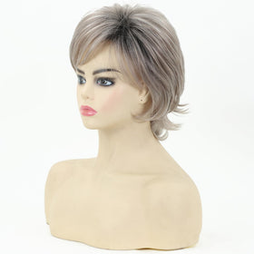 TISHINING Natural hairline wig with subtle parting option