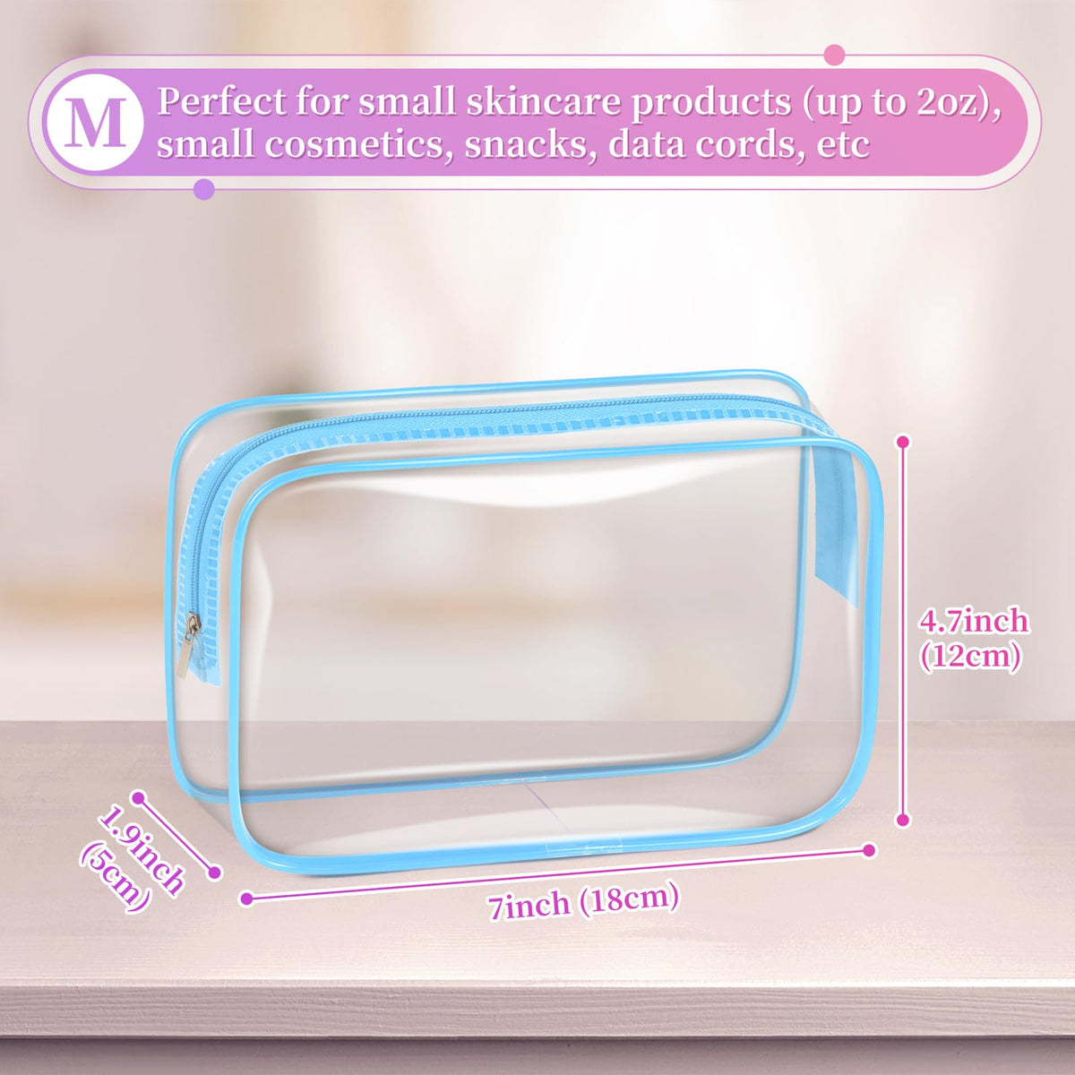 TISRATOK toiletry pouch for travel organizers keeps essentials neatly stored.