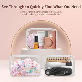 TISRATOK water-resistant cosmetic bag protects essentials from spills