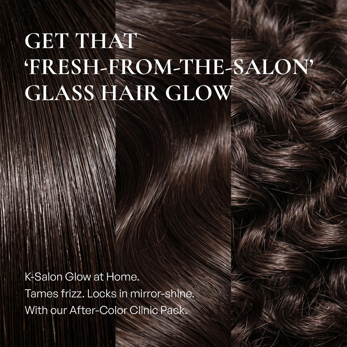 Post-color clinic treatment packet seals moisture and supports shine.