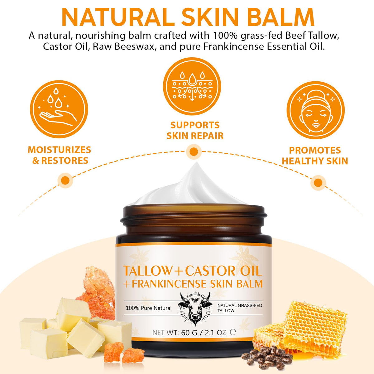Tiuedu balm texture swatch highlights rich, moisturizing feel.