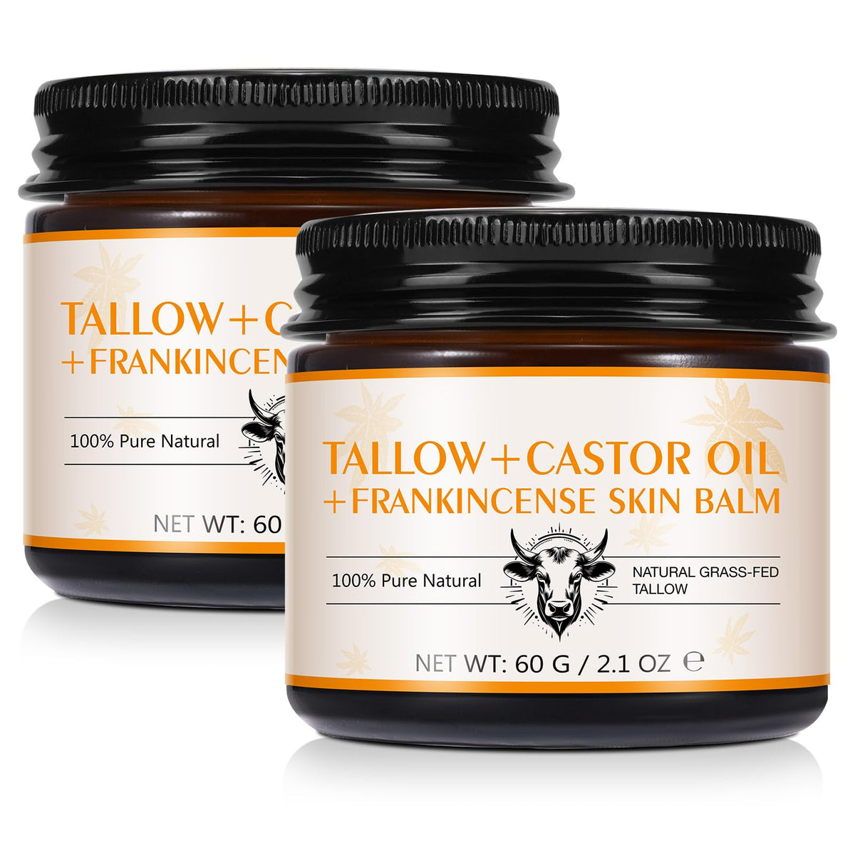 Tiuedu balm two-pack packaging shows natural ingredients for all-skin hydration.