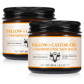 Tiuedu balm two-pack packaging shows natural ingredients for all-skin hydration.