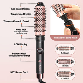 Tiwiche 1.77-inch barrel produces voluminous, loose curls