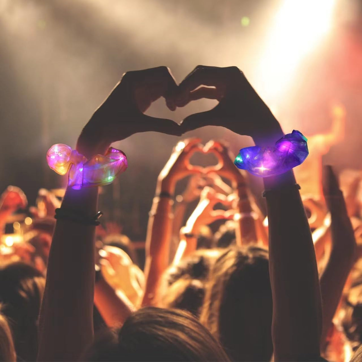 TIZAPIB LED scrunchies constant light mode keeps you visible outdoors.