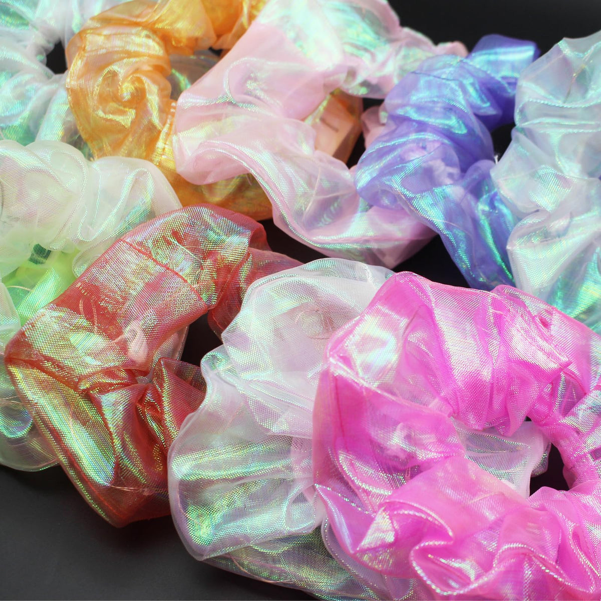 TIZAPIB LED scrunchies fast flash mode adds vibrant party energy.